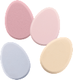 Make-up Schwamm sortiert ebelin