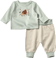 Set mit Langarmshirt & Hose mit Mitwachsfunktion, grün & beige, Gr. 56 ALANA