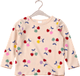 Langarmshirt Pro Climate mit Blumen-Muster & Rüschen, beige & rosa, Gr. 68 ALANA