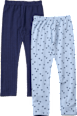 Leggings mit Herz-Muster & Struktur, blau, Gr. 122 ALANA