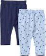 Leggings mit Herz-Muster & Struktur, blau, Gr. 98 ALANA