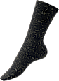 Socken mit Glitzer-Garn schwarz Gr. 35-38 Fascino