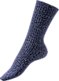 Socken mit Glitzer-Garn blau Gr. 35-38 Fascino