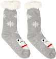 Wintersocken grau mit Bär PURSET