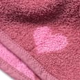 Badeponcho mit Herz-Muster, rosa, Gr. 1 ALANA