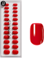 Künstliche Nägel, Soft Gel Press Ons Rose Red Short Square Doonails
