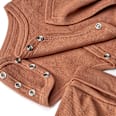 Set mit Wickelbody, Hose & Halstuch in Waffel-Struktur, braun, Gr. 50/56 ALANA