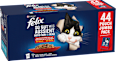 Nassfutter Katze, Geschmacksvielfalt vom Land mit Rind, Huhn, Ente & Lamm in Gelee, Multipack (44x85 g) Felix