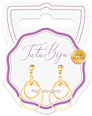Orecchini pendenti Duo Ring oro, 2pz Tutu Biju