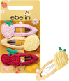 Haarclips Erdbeere, Zitrone, Kirsche ebelin