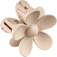 Haarklammer Blume beige ebelin