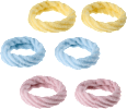 Haargummi weich gelb, flieder, blau ebelin