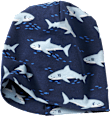 Mütze Pro Climate mit Hai-Muster, blau, Gr. 52/53 ALANA