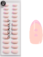Künstliche Nägel Press Ons Short Almond Flirty French Doonails