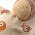 Püppchen mit Teddykopf-Muster, beige & braun ALANA