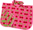 Badeponcho mit Kirsch-Muster, pink, Gr. 0 ALANA