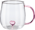 Glasbecher mit Herz (400 ml) Dekorieren & Einrichten