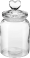 Glasvorratsdose mit Herzdeckel (900 ml) Dekorieren & Einrichten