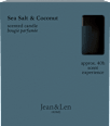 Duftkerze im Glas Sea Salt & Coconut  Jean&Len