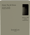 Duftkerze im Glas Green Tea & Citrus 195 g  Jean&Len