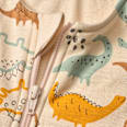 Schlafsack mit Beinen 1,5 TOG mit Dino-Muster, beige, 110 cm ALANA