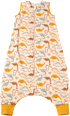 Schlafsack mit Beinen 1,5 TOG mit Dino-Muster, beige, 110 cm ALANA