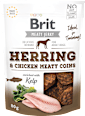 Pochúťka pre psy Meaty Jerky Herring&Chicken Brit