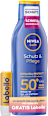 Sonnenmilch LSF 50+ & Labello SUN Lippenpflegestift LSF 50 NIVEA SUN