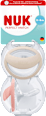 Schnuller Perfect Match Beige/Rot 0-6 Monate NUK