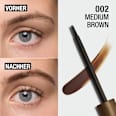 Peel-Off Augenbrauenfarbe Wonder ´Bond Brow Filler Peel-Off Tint 002 Medium Brown MANHATTAN Cosmetics
