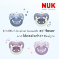 Schnuller First Choice Classic Day & Night Lila 18-36 Monate NUK