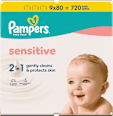 Feuchttücher Sensitive (9x80 Stk.) Pampers