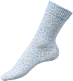 Socken mit Bio-Baumwolle blau Gr. 35-38 Fascino