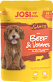 Mokra karma dla psa, wołowina i warzywa w sosie, saszetka JosiDog