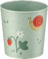 Trinkbecher grün, Gartentiere, ab 6. Monat babylove nature