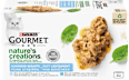 Nassfutter Katze mit Hochseefisch, Spinat & Reis, nature's creations, Multipack (4x85 g) Purina Gourmet