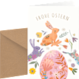 Grußkarte Ostern Hase CACTUS