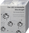 Lichterkette 10er LED Discokugel, silber Dekorieren & Einrichten