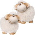 Keramikschaf Wolle, weiß (10 cm) Dekorieren & Einrichten