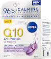 Dnevna krema proti gubam Q10 Anti-Wrinkle Sensitive, ZF 15 NIVEA
