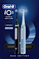 Elektrische Zahnbürste Duo iO3 Matt schwarz & blau Oral-B