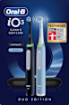 Elektrische Zahnbürste Duo iO3 Matt schwarz & blau Oral-B