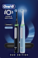 Elektrická zubná kefka iO Series 3, dvojbalenie Matt Black & Ice Blue   Oral-B