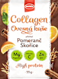 Collagen ovesná kaše s příchutí pomeranč a skořice Semix