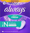 Slipeinlagen Daily Fresh & Protect Normal ohne Duft Big Pack always