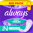 Slipeinlagen Daily Fresh & Protect Normal ohne Duft Big Pack always