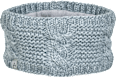 Stirnband Strickoptik hellgrau keine Marke
