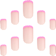 Künstliche Nägel Dream Nails Pink Tips Elegant Touch
