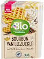 Vanillezucker mit Bourbon-Vanille (4x8g) dmBio