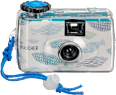 Jednorazový vodotesný fotoaparát na fotenie pod vodou Paradies